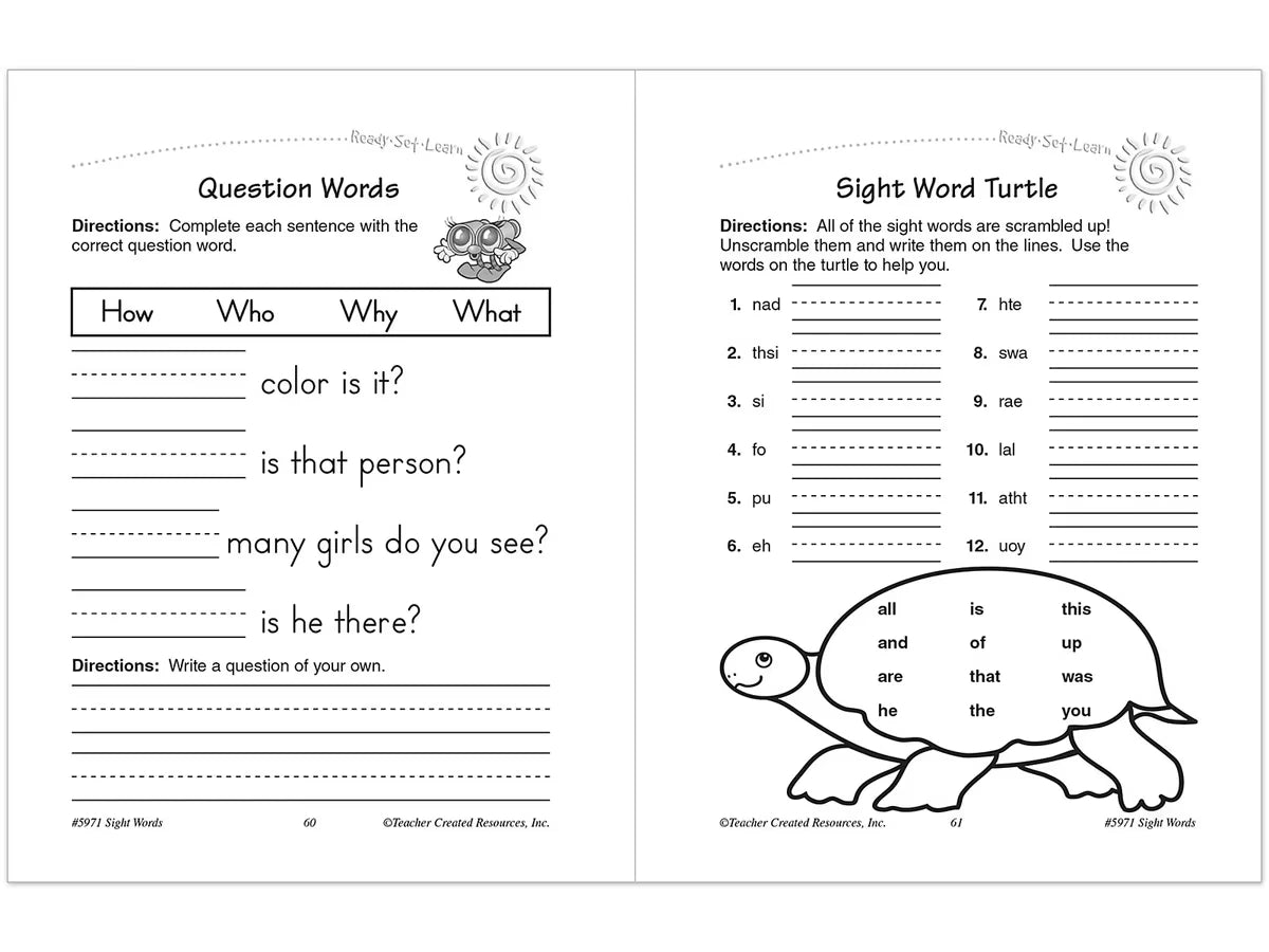 Sight-Words Workbook - US 8906