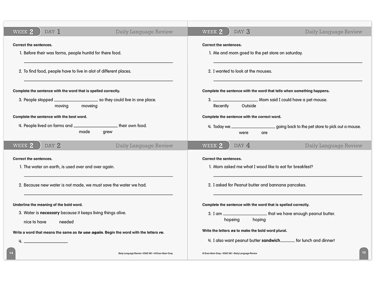 Daily Language Review Workbook - Gr. 3 - US 2283