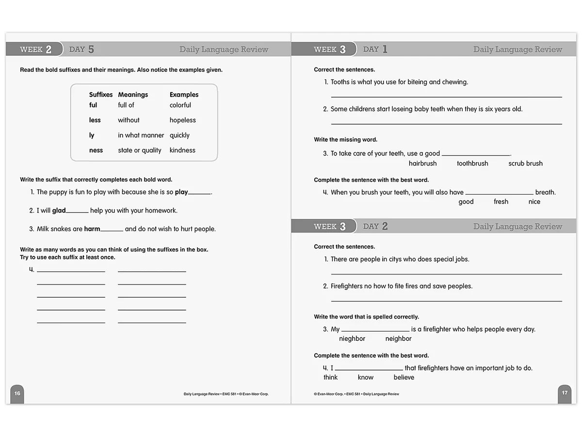 Daily Language Review Workbook - Gr. 3 - US 2283