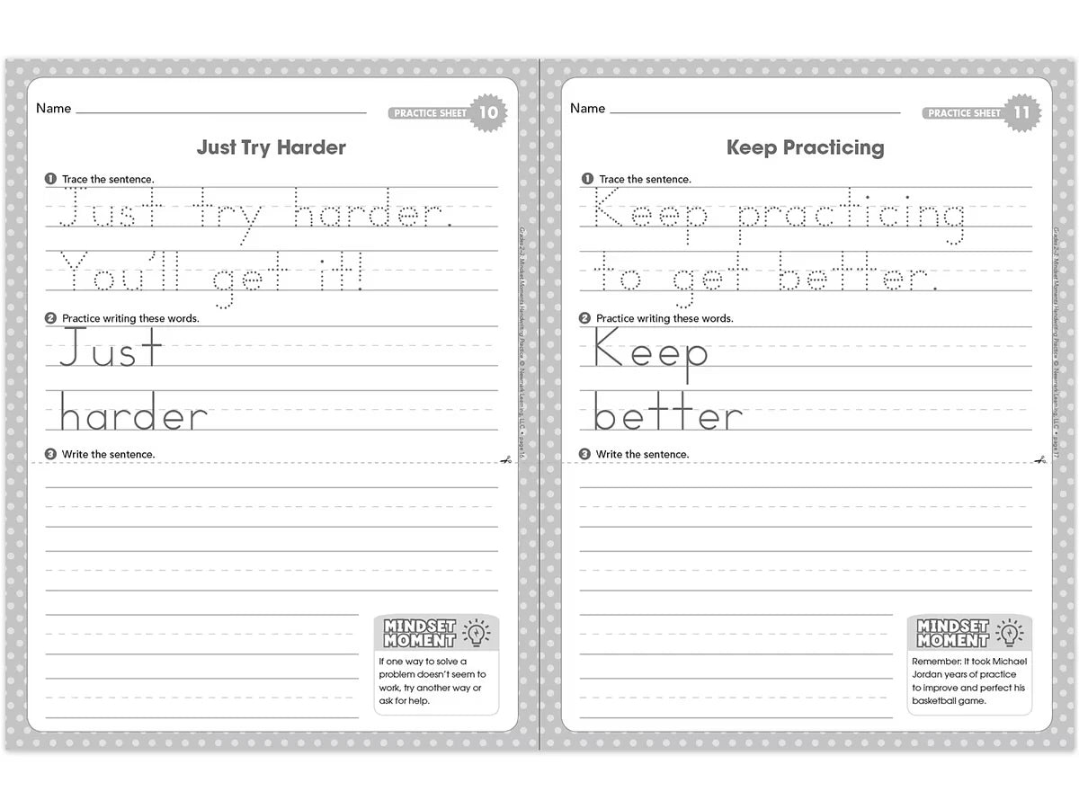 Handwriting Practice Workbook - Gr. 2-3 - US 8035