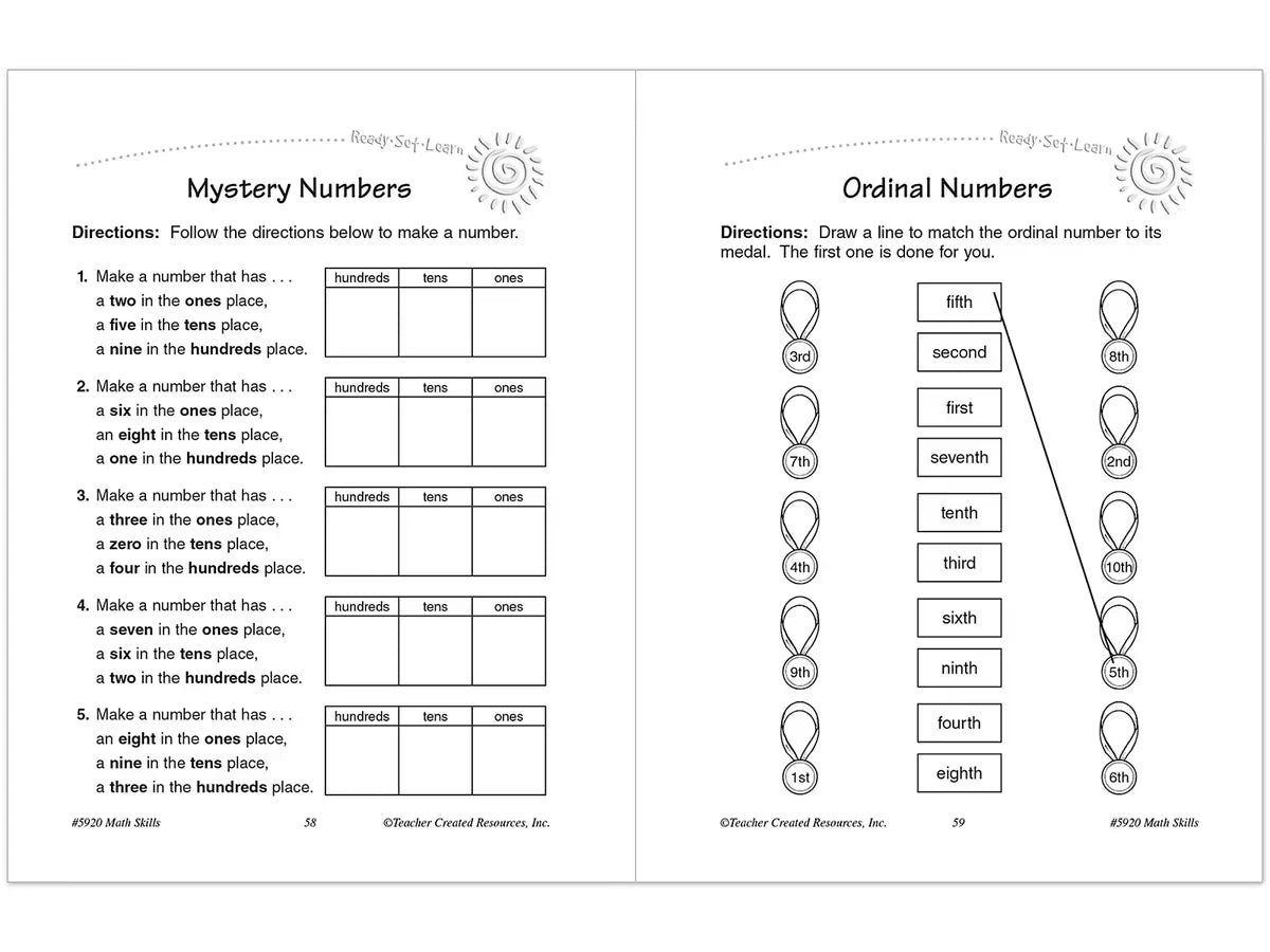 Math Skills Workbook - Gr. 1 - US 1194