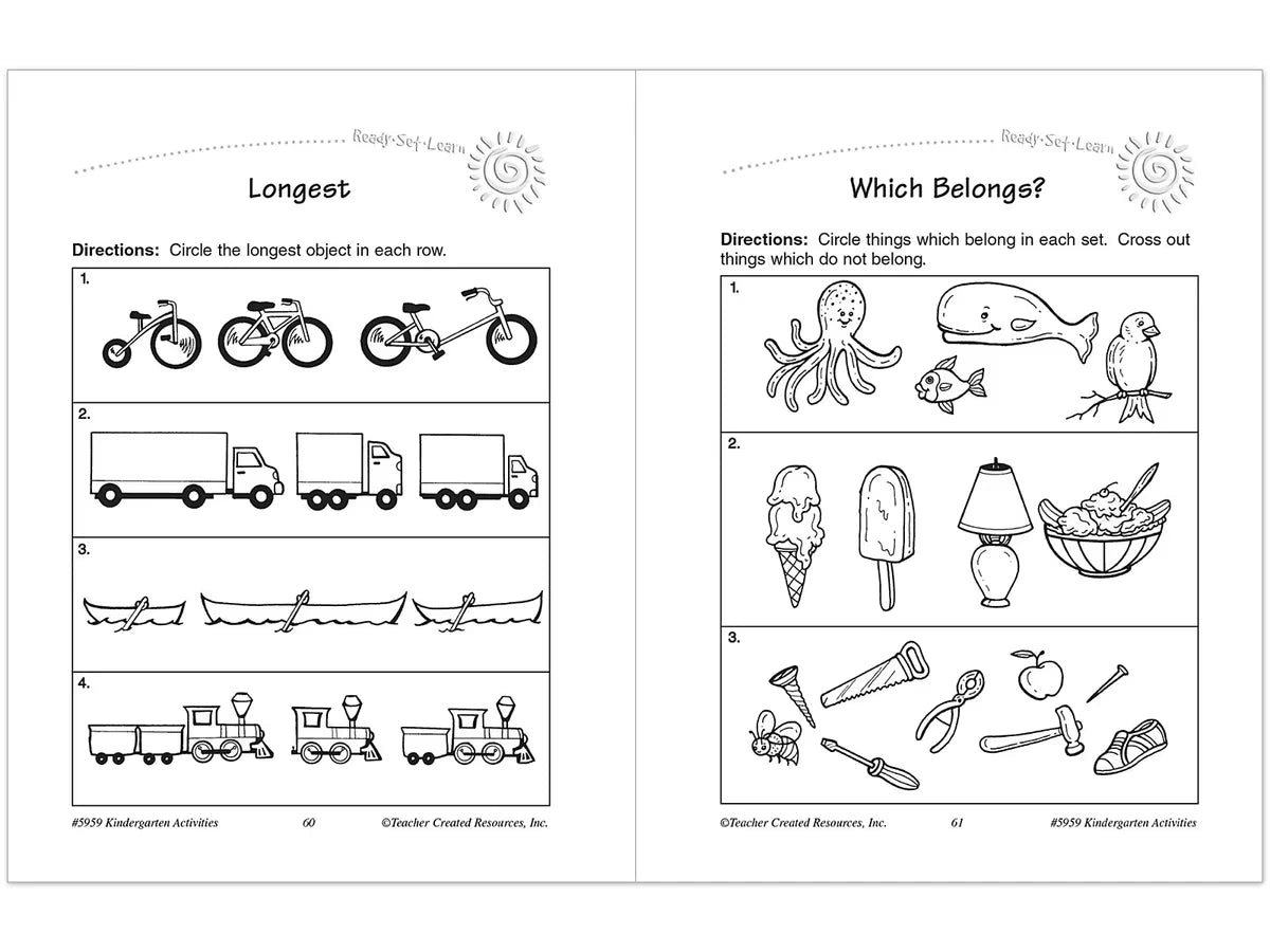 Kindergarten Workbook - US 1609