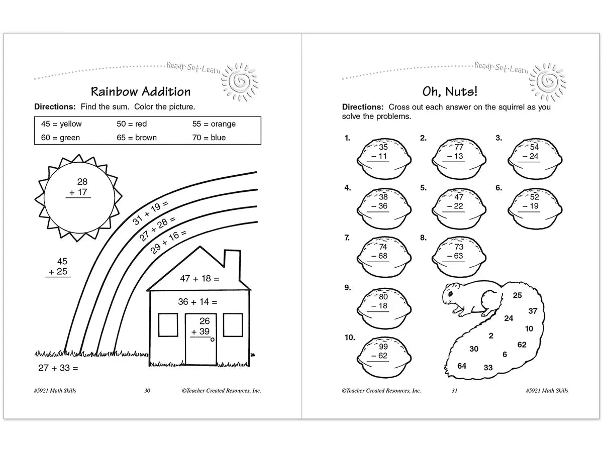 Math Skills Workbook - Gr. 2 - US 1073