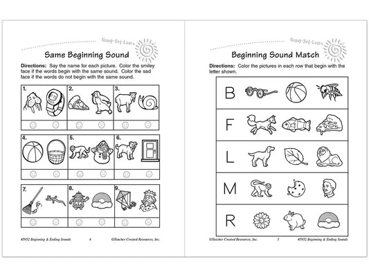 Beginning & Ending Sounds Workbook - US 1340
