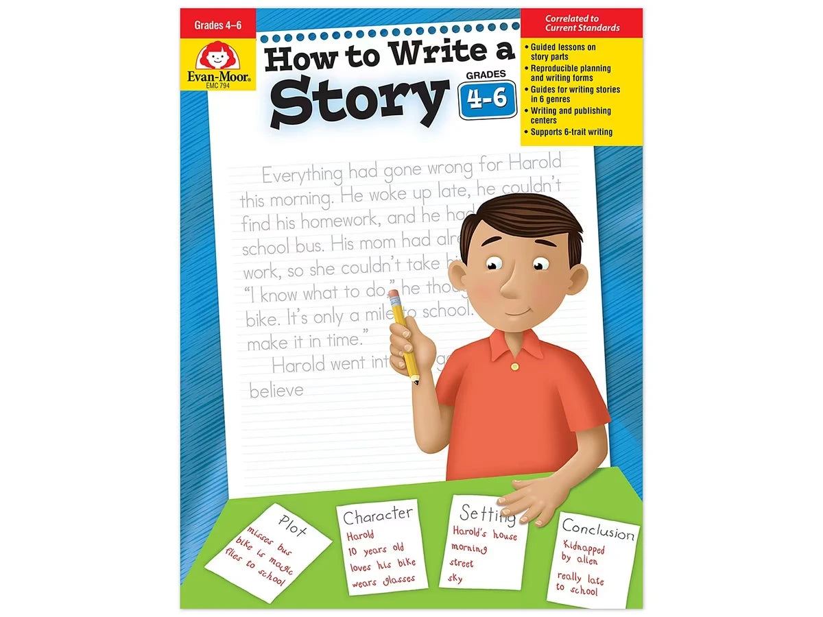 How to Write a Story Workbook - Gr. 4-6 - US 5276