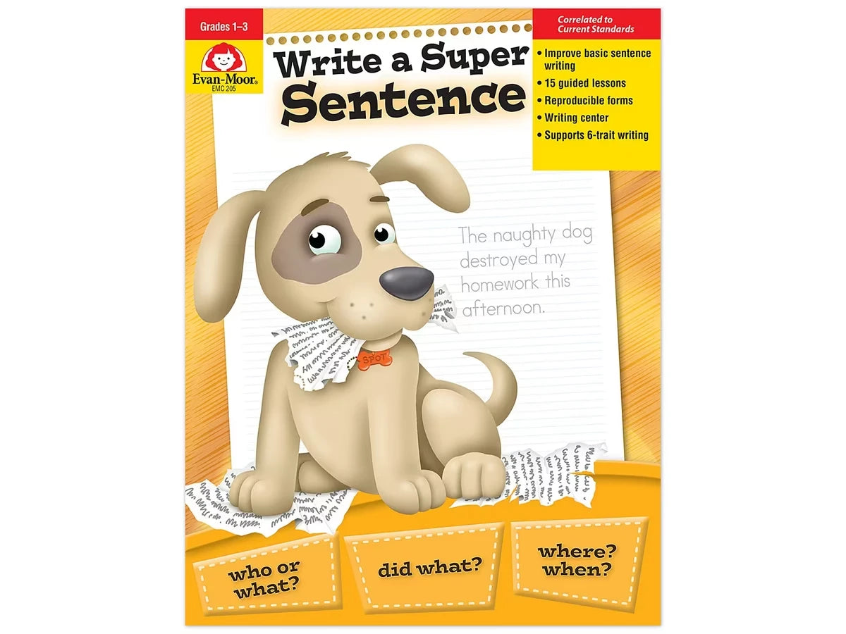Write a Super Sentence Workbook - US 1853