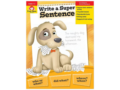 Write a Super Sentence Workbook - US 1853