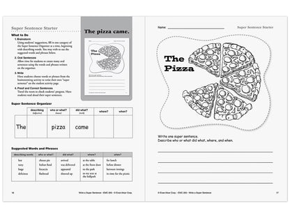 Write a Super Sentence Workbook - US 1853
