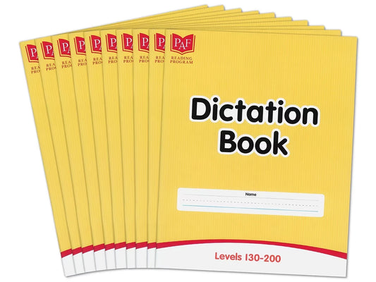 Levels 130-200 Dictation Books – Set of 10 - US 2101