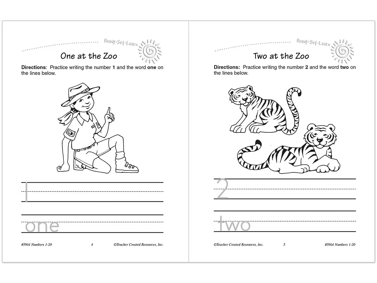 Numbers 1-20 Workbook - US 8202