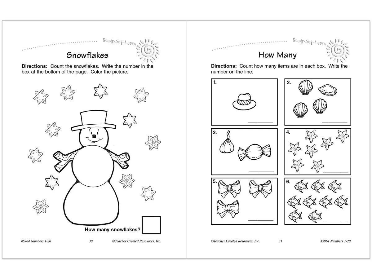 Numbers 1-20 Workbook - US 8202