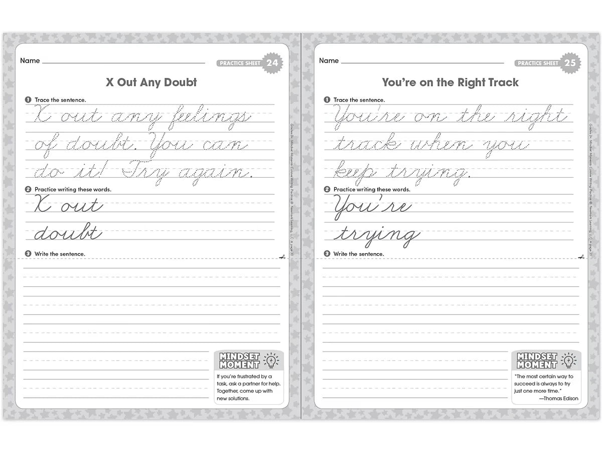 Cursive Writing Practice Workbook - Gr. 3 - US 6913