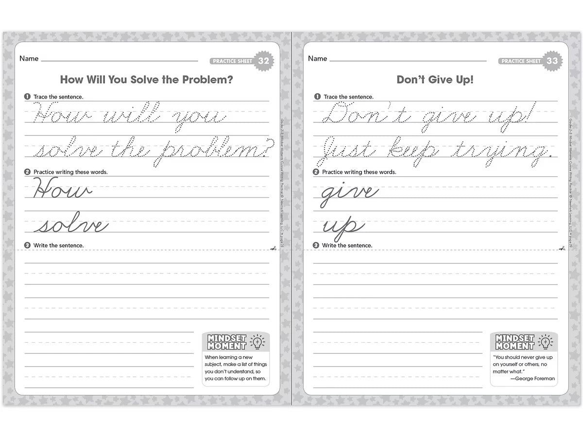 Cursive Writing Practice Workbook - Gr. 2-3 - US 1122