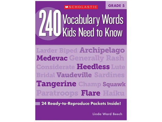 240 Words Kids Need to Know Workbook - Gr. 5 - US 6318