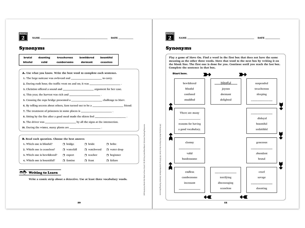 240 Words Kids Need to Know Workbook - Gr. 5 - US 6318