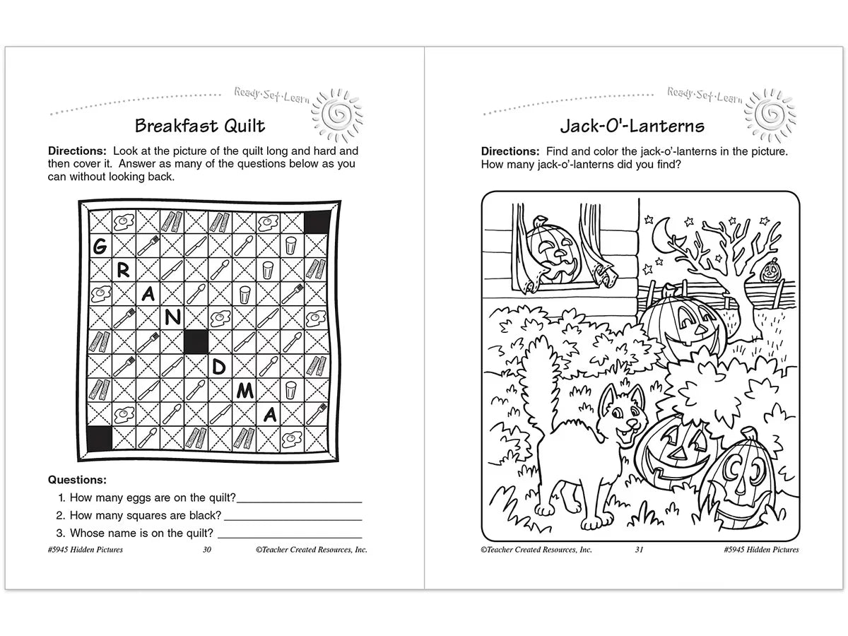 Hidden Pictures Workbook - Gr. 1-2 - US 4405