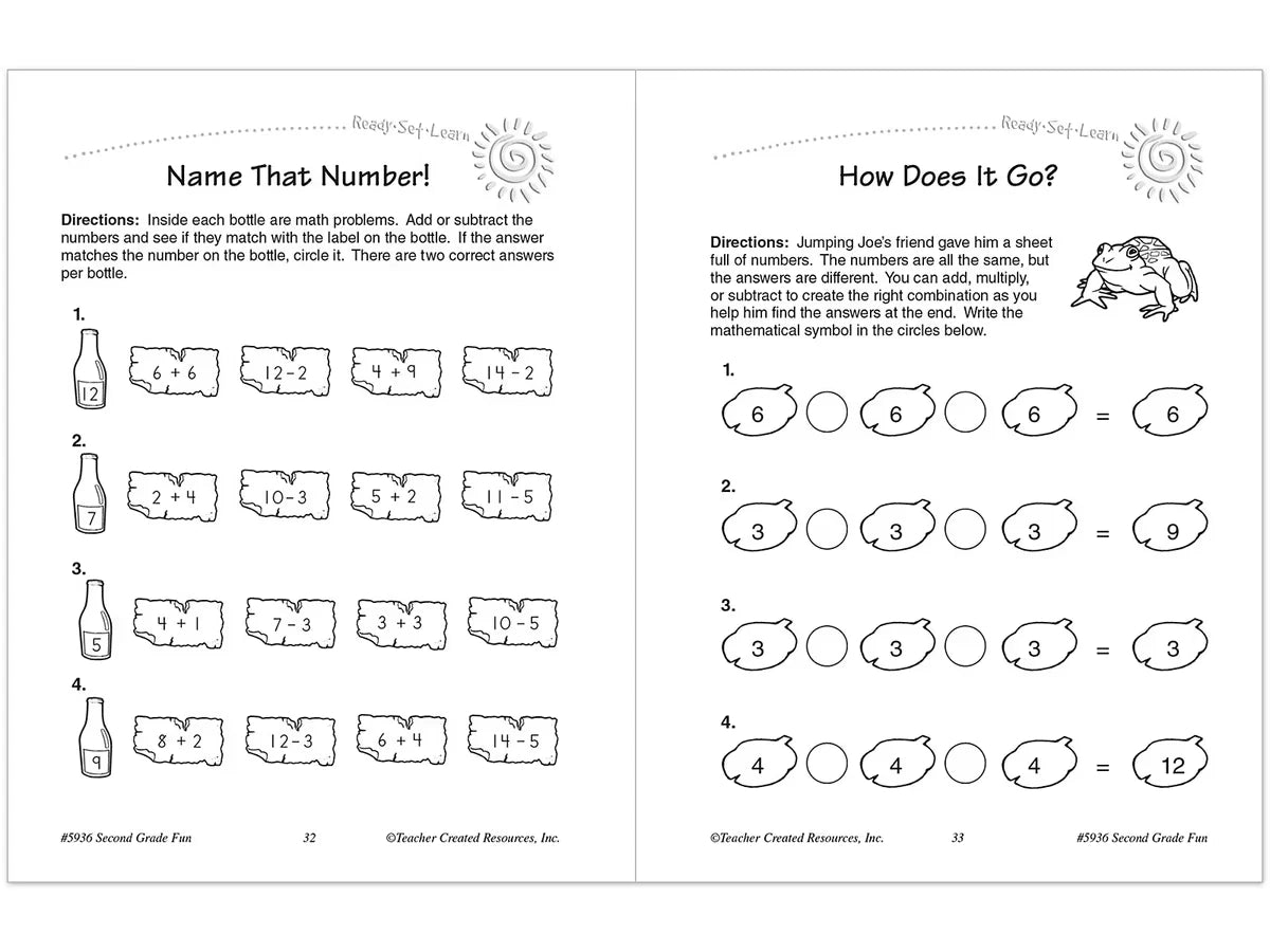 Second-Grade Fun Workbook - US 5458