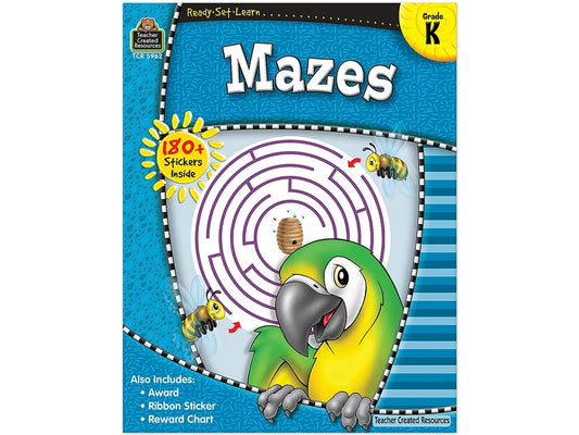 Mazes Workbook - Kindergarten - US 3188