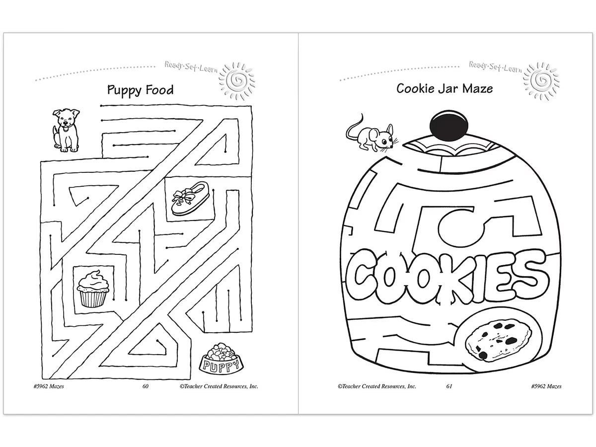 Mazes Workbook - Kindergarten - US 3188