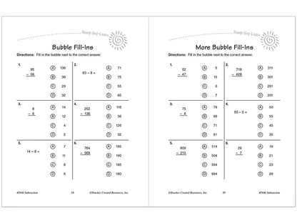 Subtraction Workbook - US 1403