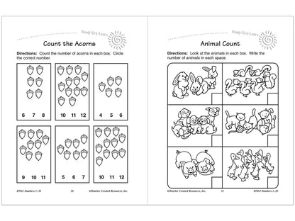 Numbers 1-30 Workbook - US 2831