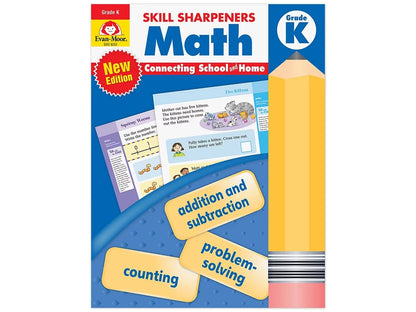 Math Skill Sharpeners Workbook - Kindergarten - US 5863
