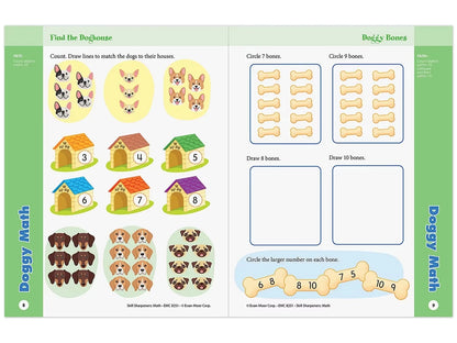 Math Skill Sharpeners Workbook - Kindergarten - US 5863