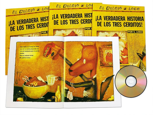 ¡La verdadera historia de los tres cerditos! Read-Along - US 5459