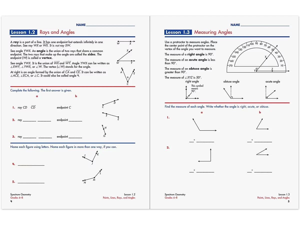 Spectrum® Geometry Workbook - US 1815