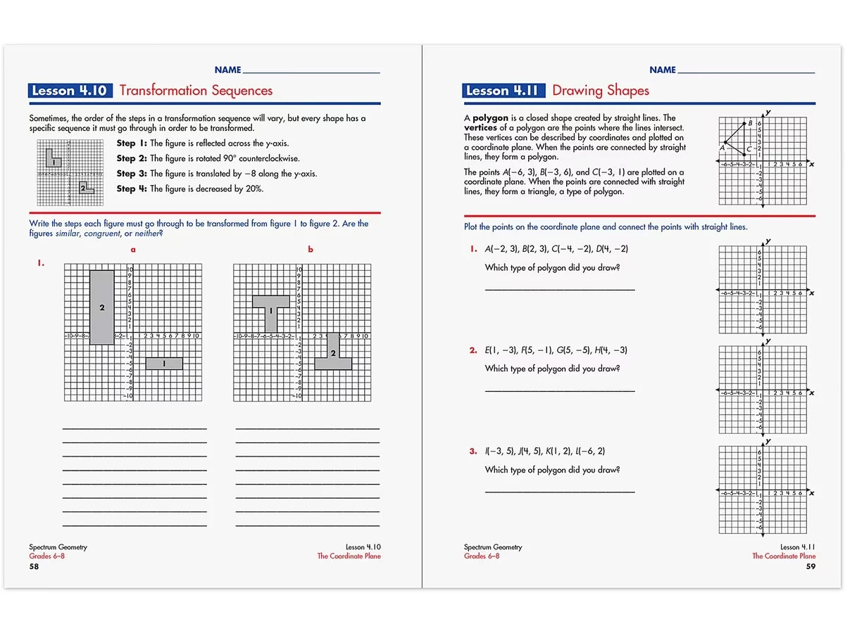 Spectrum® Geometry Workbook - US 1815
