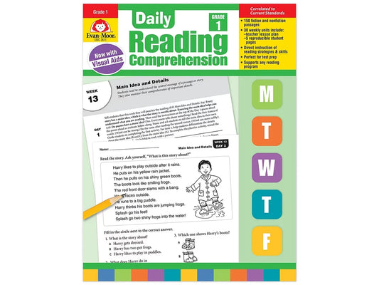 Daily Reading Comprehension Activities Workbook - Gr. 1 - US 5513