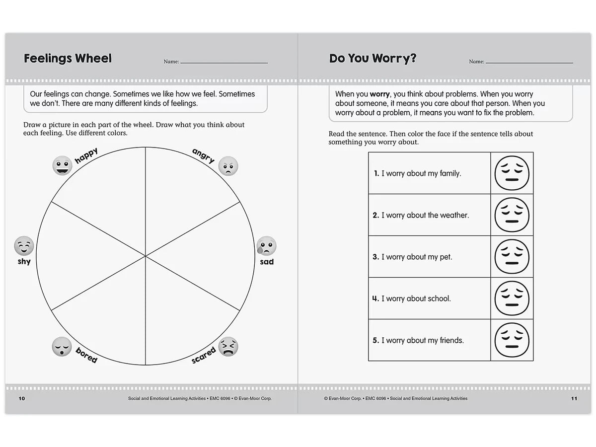 Social and Emotional Learning Activity Workbook - Gr. 1-2 - US 6256