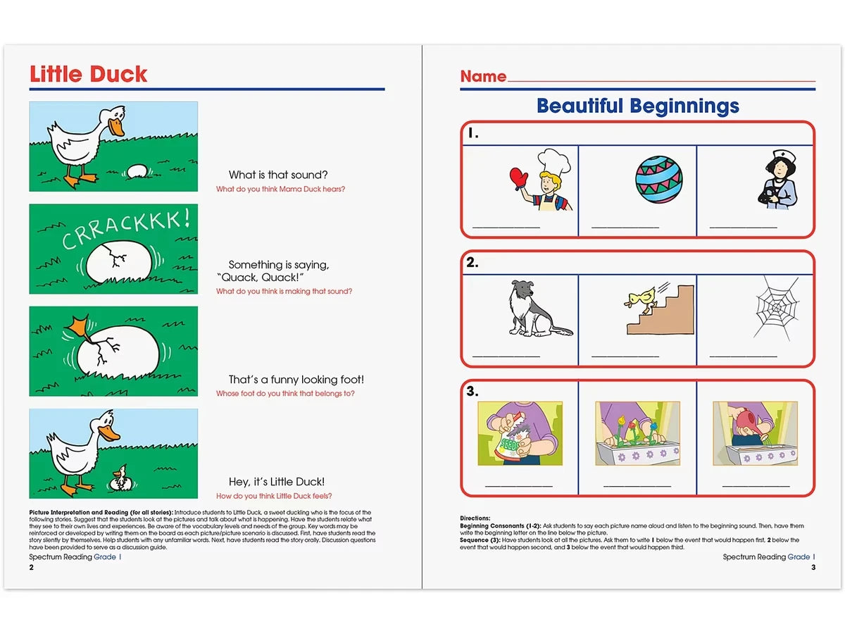 Spectrum® Reading Workbook - Gr. 1 - US 1999