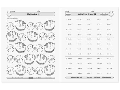 Multiplication & Division Minute Math Drills Workbook - US 5811