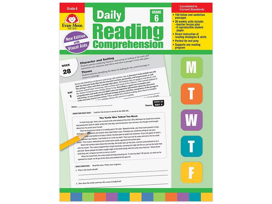 Daily Reading Comprehension Activities Workbook - Gr. 6 - US 8807