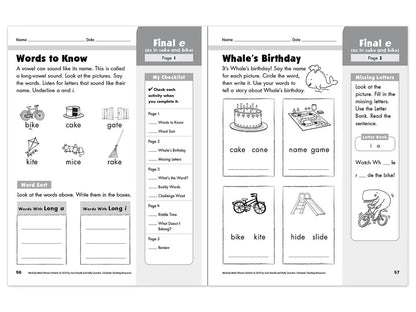 Phonics Week-By-Week Packets Workbook - US 2130