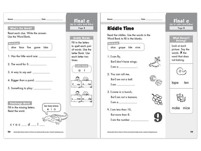 Phonics Week-By-Week Packets Workbook - US 2130