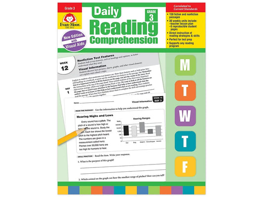 Daily Reading Comprehension Activities Workbook - Gr. 3 - US 5432