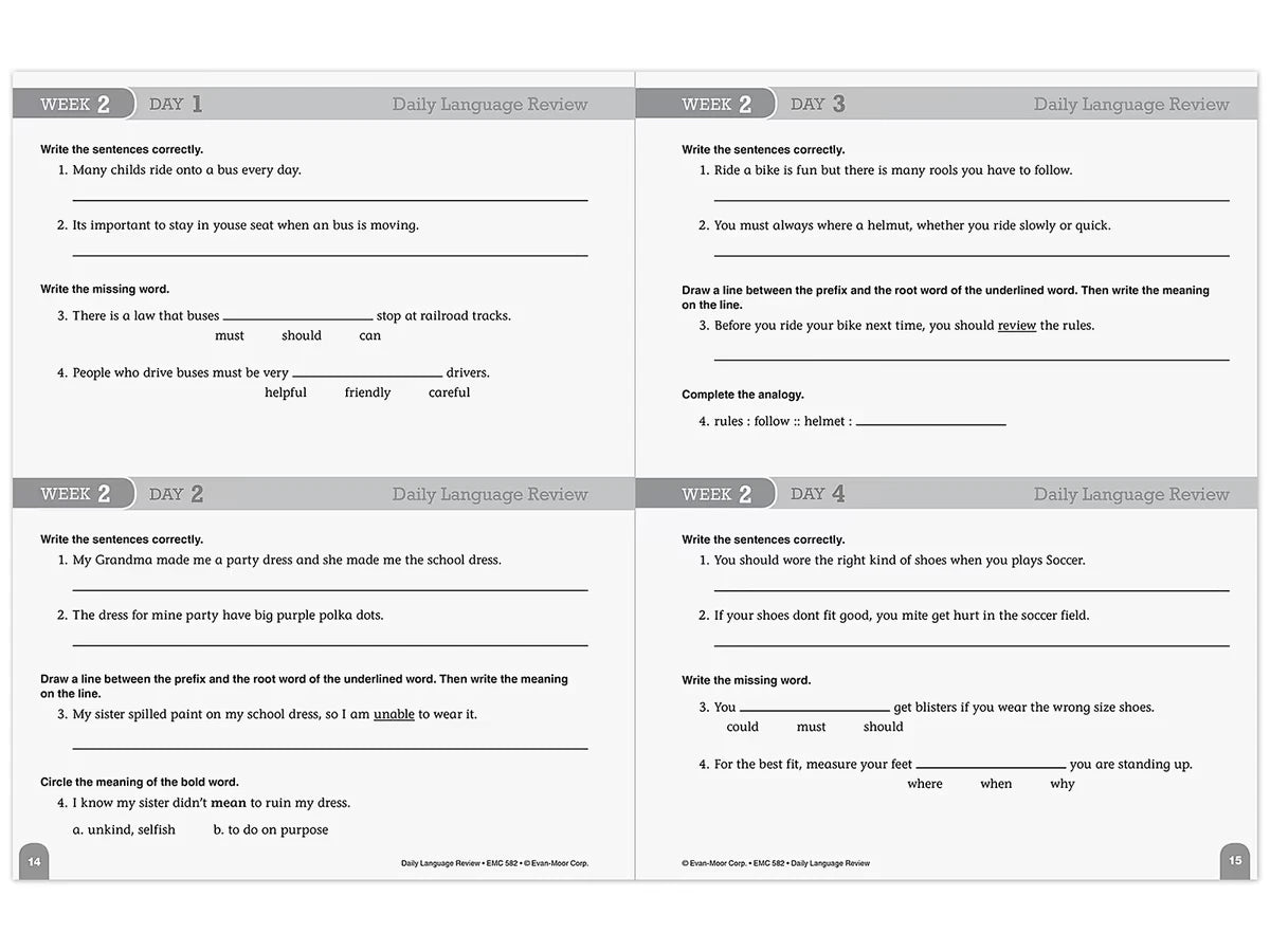 Daily Language Review Workbook - Gr. 4 - US 6277
