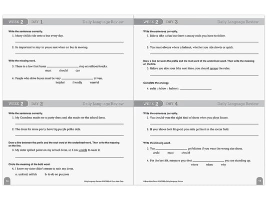 Daily Language Review Workbook - Gr. 4 - US 6277