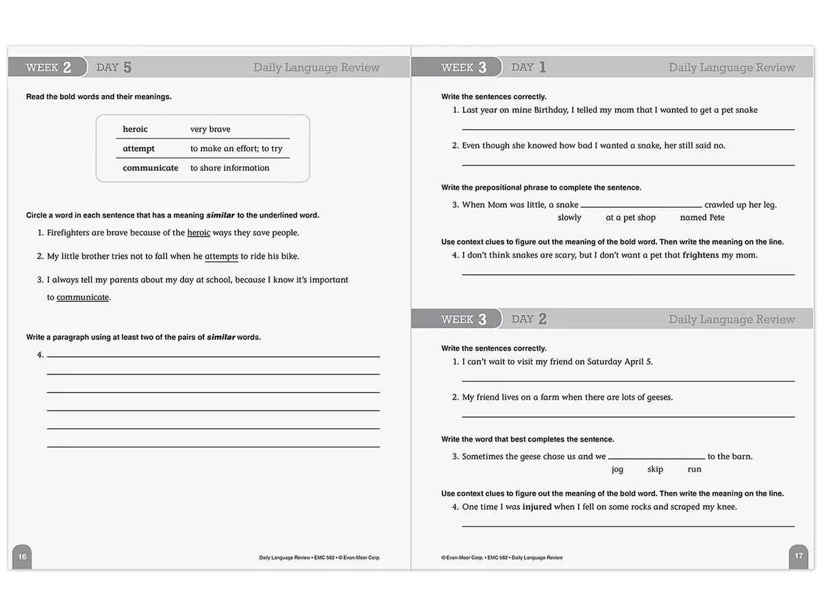 Daily Language Review Workbook - Gr. 4 - US 6277