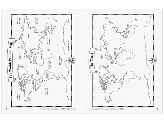 The World: Reference Maps & Forms Workbook - US 9165