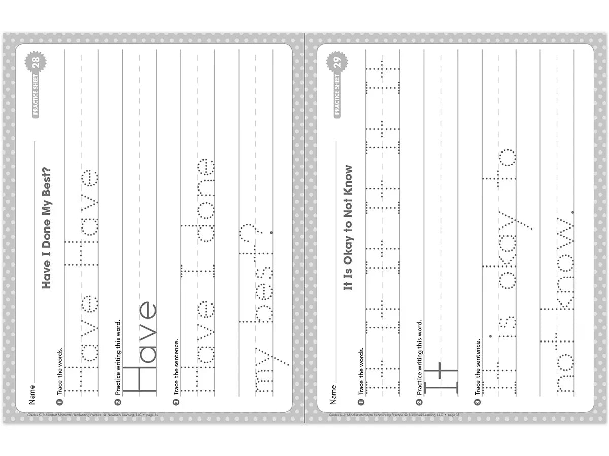 Handwriting Practice Workbook - K-Gr. 1 - US 5753