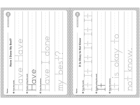 Handwriting Practice Workbook - K-Gr. 1 - US 5753