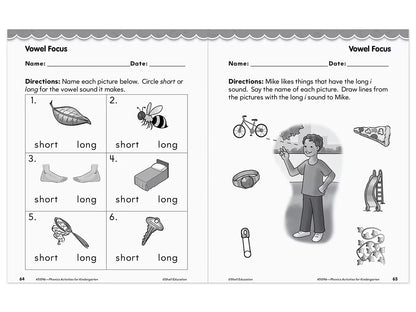 Phonics for Kindergarten Workbook - US 1150