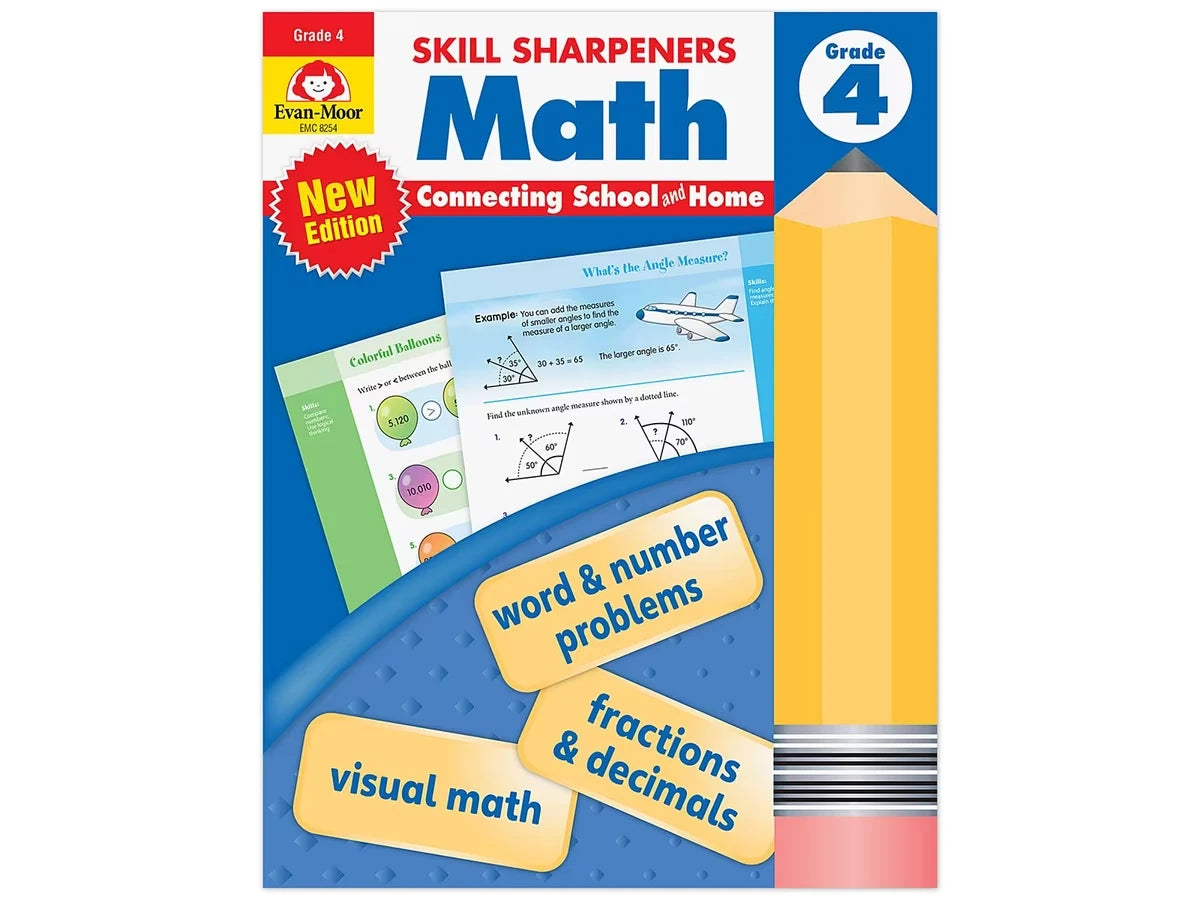 Math Skill Sharpeners Workbook - Gr. 4 - US 5930