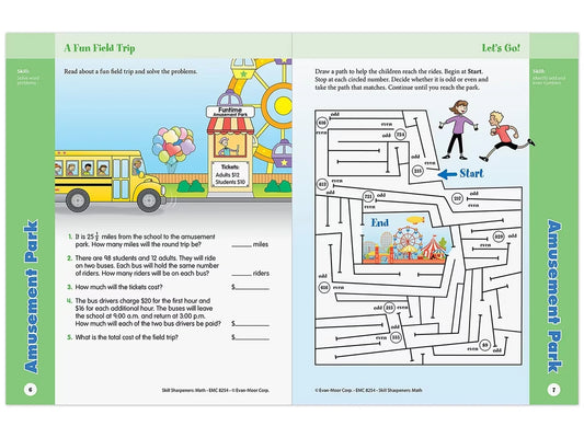 Math Skill Sharpeners Workbook - Gr. 4 - US 5930