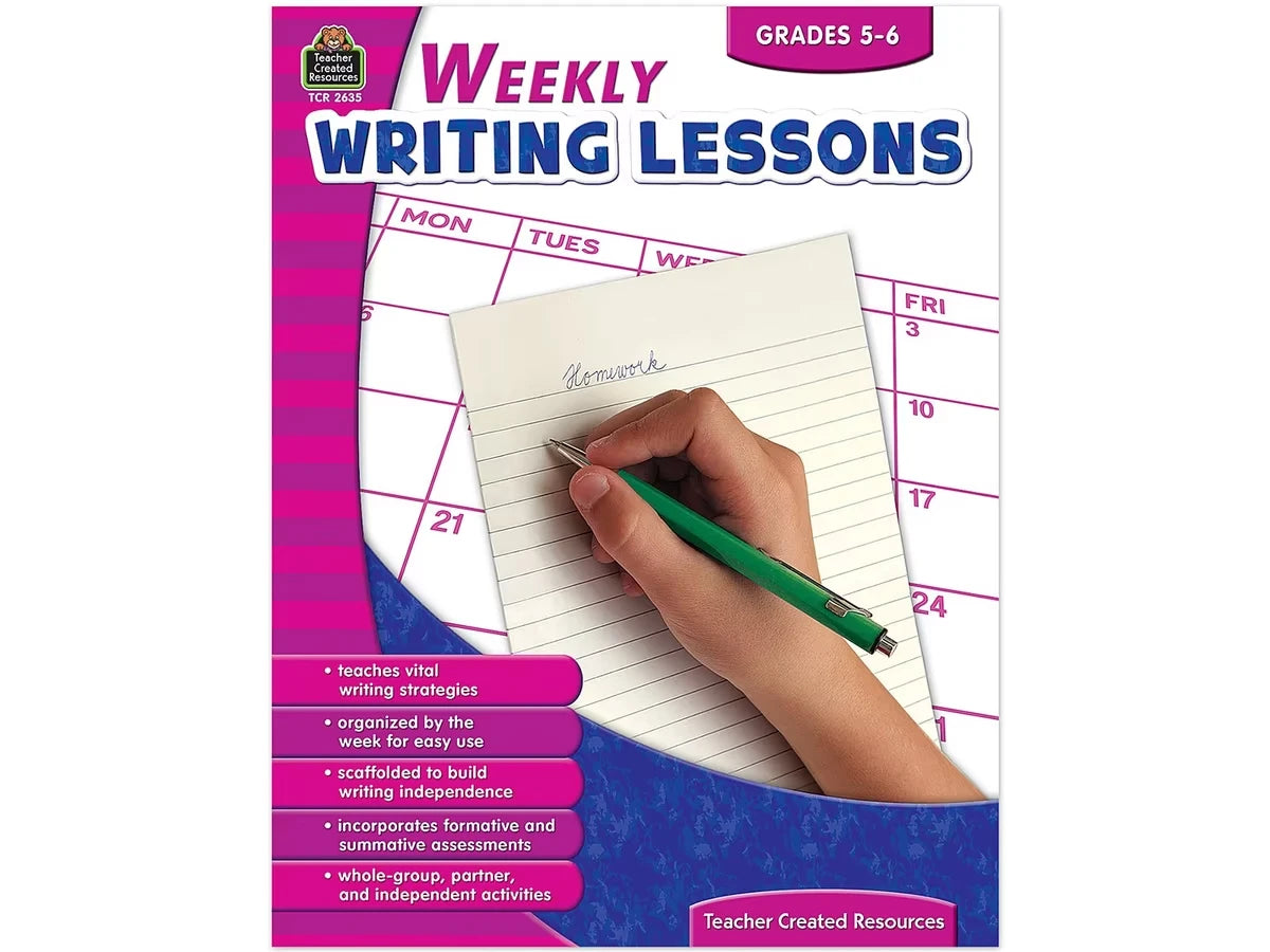 Weekly Writing Lessons Workbook - Gr. 5-6 - US 2796