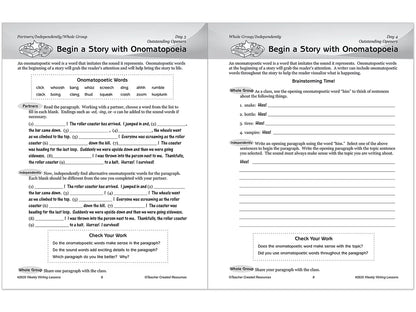 Weekly Writing Lessons Workbook - Gr. 5-6 - US 2796