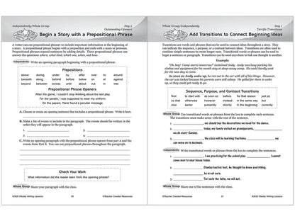 Weekly Writing Lessons Workbook - Gr. 5-6 - US 2796